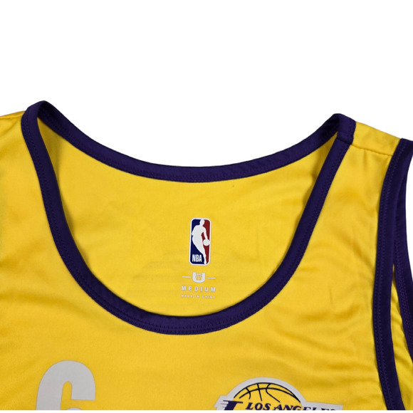 NBA Los Angeles Lakers Lebron James 6 Jersey Shorts Size Medium - Picture 8 of 9